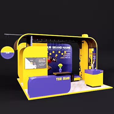 Versatile Exhibition Stand - Stand G1 3D model image 1 