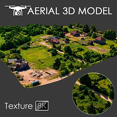 Title: Aerial Terrain Scan: High-Detail 3D Model 3D model image 1 