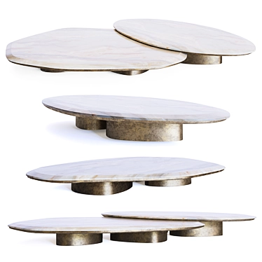 Elegant Ragali Coffee Tables 3D model image 1 