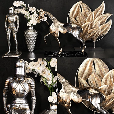 Elegant Decor Set: 53 Pieces 3D model image 1 