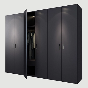 Sleek Storage Solution 3D model image 1 