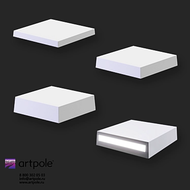 OM Gypsum 3D Panel: TETRIS LED Masterpiece! 3D model image 1 