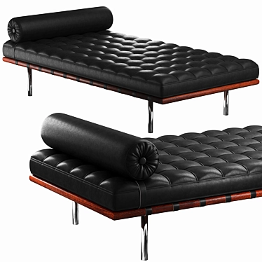 KNOLL Barcelona Leather Day Bed 3D model image 1 