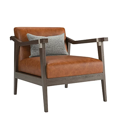 Modern RH Clift Chair: Stylish Comfort 3D model image 1 