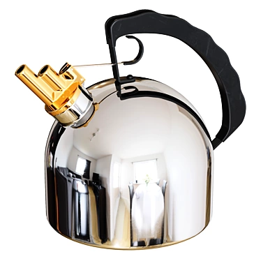 Sleek Alessi Kettle by Sapper 3D model image 1 