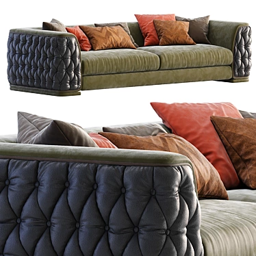 Luxury Plaza Sofa - Elegant and Spacious 3D model image 1 