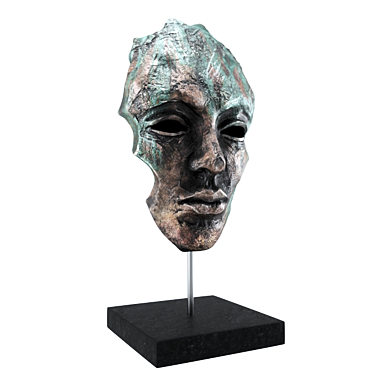 Elegant Face Sculpture 3D model image 1 
