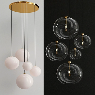 Magical Pendant Light: Cluster 3D model image 1 