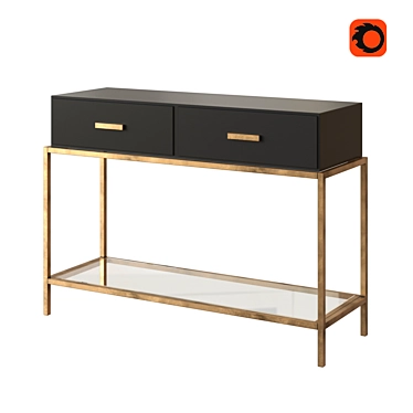 Modern Console Table: ELK Group International Dimond Home 3D model image 1 