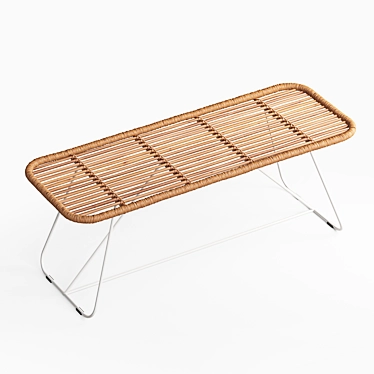 Bare Bamboo Seating 3D model image 1 