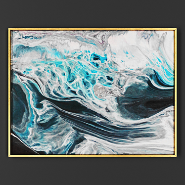 Elegant Framed Artwork 3D model image 1 