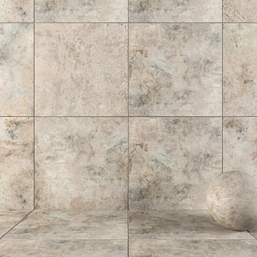 3K HD Cendre Wall Tiles 3D model image 1 