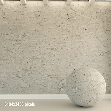 Aged Concrete Wall Texture 3D model image 1 