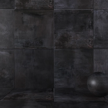 BLAZE Iron Wall Tiles: High-Definition, Multi-Texture, 120x120cm 3D model image 1 