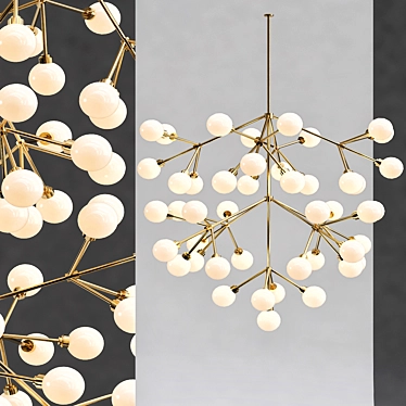 Elegant Tech Lighting Chandelier 3D model image 1 