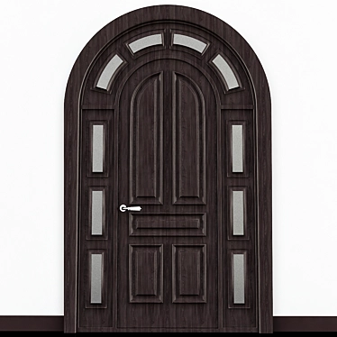 Elegant Entryway Door Arch 3D model image 1 