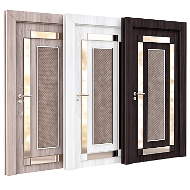 Elegant Interior Doors: Style№15 3D model image 1 