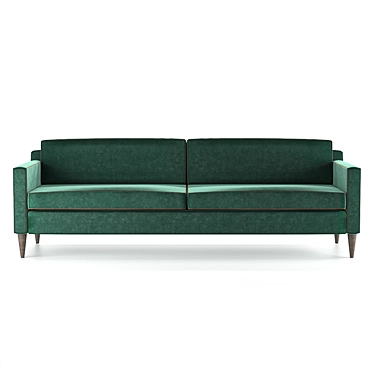 Eco-Green Velvet Sofa 3D model image 1 