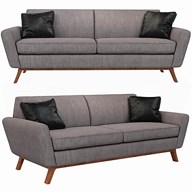 Cozy Comfort: Joybird Hyland Sofa 3D model image 1 