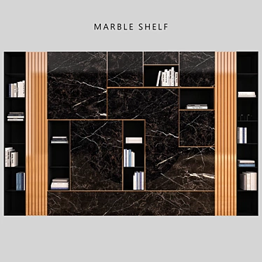 Marble Shelf: Sleek and Elegant 3D model image 1 
