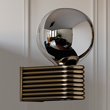 Elegant Hoxton Wall Sconce by Space Lighting 3D model image 1 