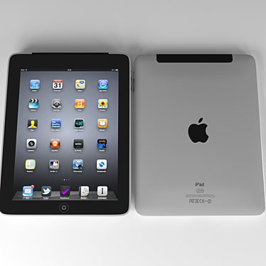 Enhanced Ipad One: Cellular Connection 3D model image 1 