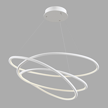 Modern Aluminum Pendant Lamp 3D model image 1 