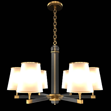 Elegant Charlotte 8 Chandelier 3D model image 1 