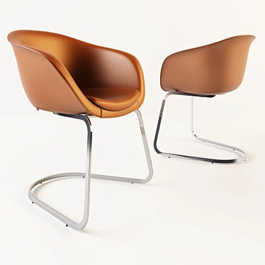 Modern Cantilever Armchair with Versatile Design 3D model image 1 