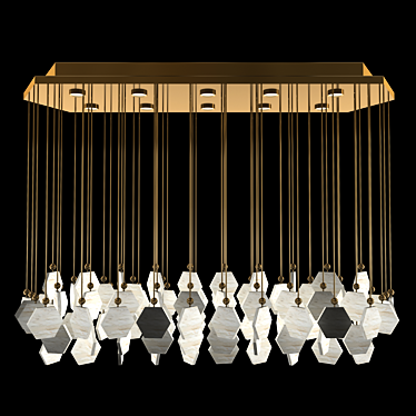 Elegant Sienna Pendant Chandelier 3D model image 1 