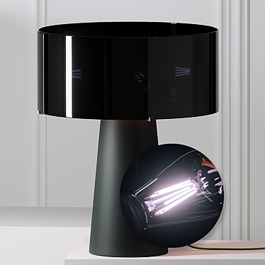 Elegant B&B Italia Table Lamp 3D model image 1 