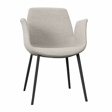 Elegant Aldergrove Dining Chair 3D model image 1 