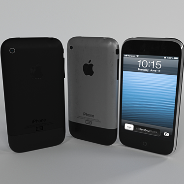 Vintage Apple iPhone 2G: Classic Design 3D model image 1 