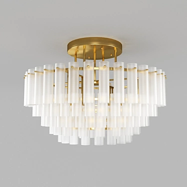 Golden Iceberg Pendant Light 3D model image 1 