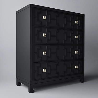 Austin Dantone Home Dresser: Compact and Stylish 3D model image 1 