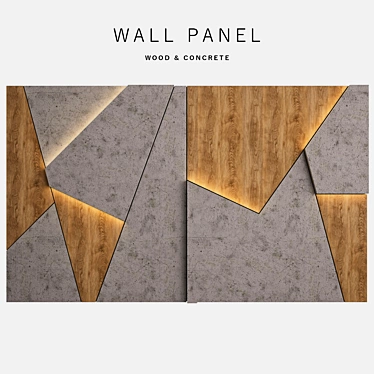 Versatile Wall Panel: 3D Models & Textures 3D model image 1 