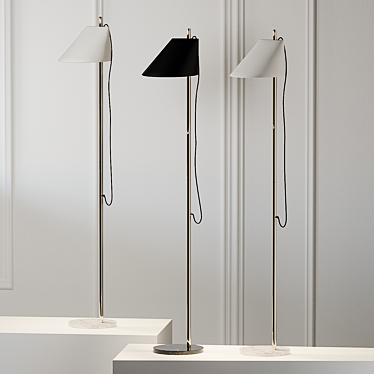  Yuh Floor: Sleek and Stylish Floor Lamp 3D model image 1 