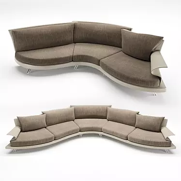 Luxury Roy Sofa by il Loft 3D model image 1 