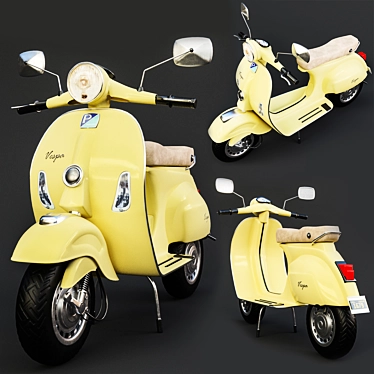 Vintage Vespa 3D Model - Corona & Obj 3D model image 1 