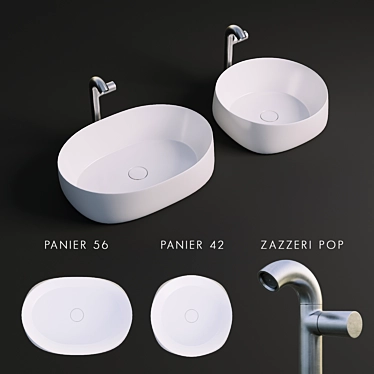 Arbi Panier Sink - Functional and Stylish 3D model image 1 