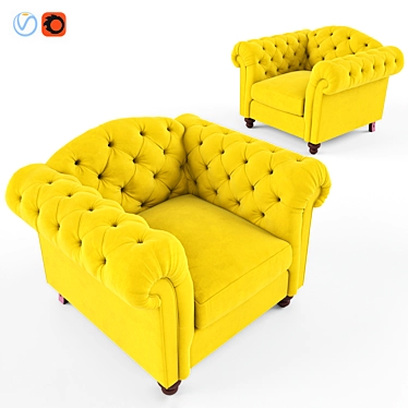 Windsor velvet armchair