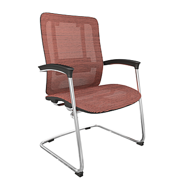 Elegant Starex Waiting Chair 3D model image 1 