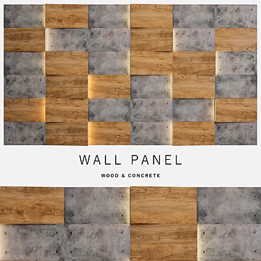  Modern Wall Panel Design 3D model image 1 