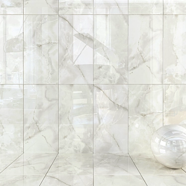 Onyx White 4K Multi-Texture Wall Tiles 3D model image 1 