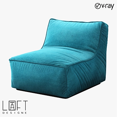 Vintage LoftDesign Armchair - 2475 Model 3D model image 1 