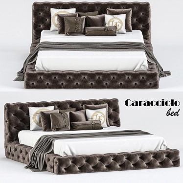 Elegant Caracciolo Sofa Bed 3D model image 1 