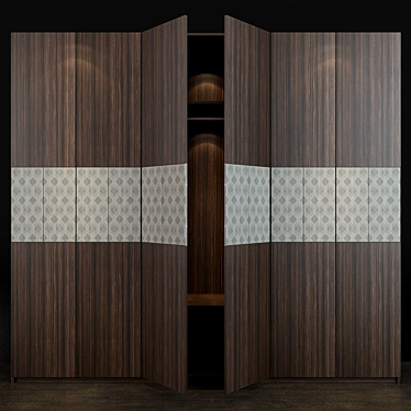 Contemporary Closet Design 3D model image 1 