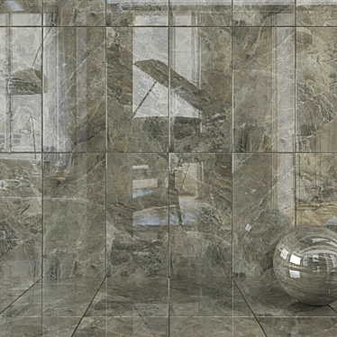 Tuana Grey Wall Tiles: HD quality 4K Multi-texture for stunning interior designs 3D model image 1 