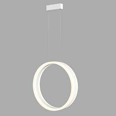 Ravello Pendant: Modern White LED Lamp 3D model image 1 