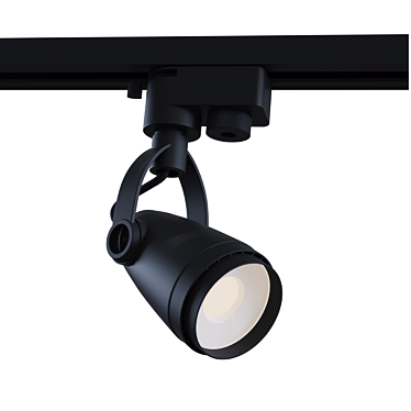 Sleek Black Track Lamp GU10 – Track TR002 3D model image 1 
